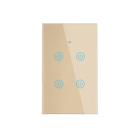 

US Standard Smart Touch 1/2/3/4Gang Light Switch Home Automation APP Voice Remote Control By Google Assistant Alexa Apple Siri