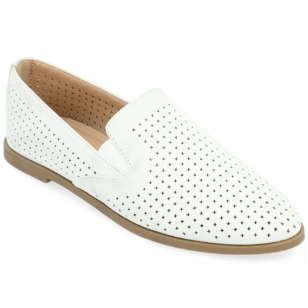 

Journee Collection Womens Lucie Wide Width Tru Comfort Foam Slip On Almond Toe Loafer Flats