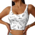thumbnail image 1 of Balery Sea Turtle Sujetadores deportivos con espalda cruzada para mujer, acolchados, sin costuras, de alto impacto, ideales para yoga, gimnasio, entrenamiento y fitness.-XX-Large, 1 of 8