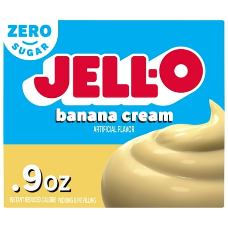 UPC 043000205549 product image for Jell-O Banana Cream Zero Sugar Instant Reduced Calorie Pudding & Pie Filling Mix | upcitemdb.com
