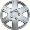 Auto Drive 15" Wheel Covers & Hub Caps ABS Lacquer Silver Fits Toyota, 4 Pack