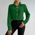 thumbnail image 7 of Dagugfen Collared Neck Shirts for Women Button down Bodysuits Long Sleeve Loungewear Business Casual Tops Solid Color, 7 of 7