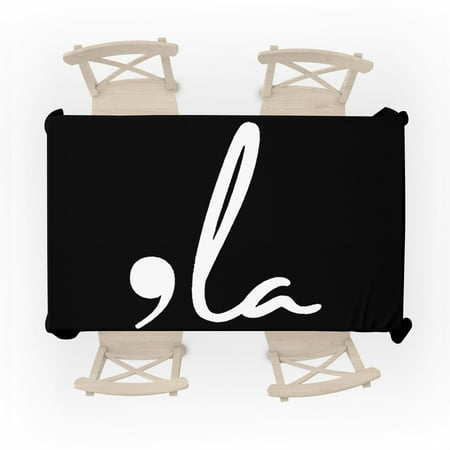 

JWZPujrd Comma La Funny Kamala Harris for President 2024 1 Table Cloth Rectangle Tablecloth 60 x 83 inches Stain and Wrinkle Resistant Washable Polyester Table Cover for Dining Room Party