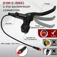 thumbnail image 2 of BUCKLOS HD-E735 Hydraulic Brake Set Front&Rear 1150mm/1950mm 2-PIN 4 Pistons E-Bike Electric Power Off Hydraulic Disc Brake Set Aluminum Alloy Caliper Lever for Road Bicycle/MTB/Scooter, 2 of 6