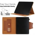 thumbnail image 6 of SaniMore for iPad Air 13 2024 Case, Premium PU Leather Business Skin [Auto Sleep/Wake] [Pen Holder] Shockproof Kickstand Wallet Case with Cash/Card Slots for New iPad Air 13 2024, Brown, 6 of 9