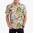 thumbnail image 1 of Balery Owl Back To School Camisa Polo de Hombre con Estampado, de Manga Corta y Tejido Medio, Camisa Tipo Golf Polo-Large, 1 of 6