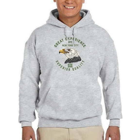 Great Experience Eagle Head Hoodie Men -Image by Shutterstock, Male 3X-Large