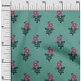 thumbnail image 1 of oneOone Georgette Viscose Fabric Leaves & Floral Block Decor Fabric Printed BTY 42 Inch Wide, 1 of 5