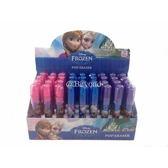 Disney Frozen Sister Anna & Elsa Pocket Pop Eraser 6 Piece