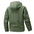 thumbnail image 4 of Royisotas Rain Jackets for Men Winter with Hood Coats Winbreaker Pockets Outdoor Big and Tall Mens jackets, 4 of 6
