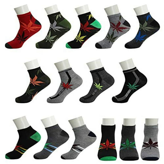 144 Pairs - Moda West - Unisex Ankle Socks - Assorted Colors/Patterns Sizes 10-13