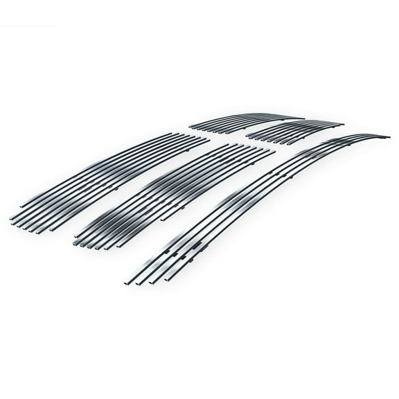 APS Premium Stainless Steel Chrome 8x6 Billet Grille Insert Compatible with Dodge Ram 1500 2500 3500 2002-2005 Combo N19-S89976D