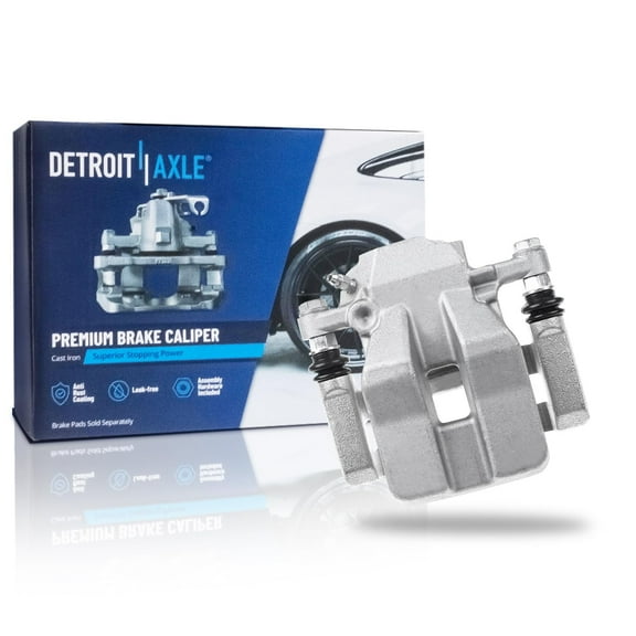 Detroit Axle - Rear Left Brake Caliper for 2006-2012 Toyota RAV4 Disc Brake Caliper w/Bracket Replacement Driver Side Assembly