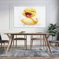 thumbnail image 5 of Canvas Print Happy Duck Canvas Pictures Wall Art Christmas Decorations Canvas Wall Art for Bedroom 24x36inch for Bedroom Living Room Office Decor Unframed Wall Decor, 5 of 8