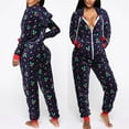 thumbnail image 4 of Combinaison Longue de Sommeil pour Femmes Manches Longues Body Varié avec Motifs de Noël, 4 of 6