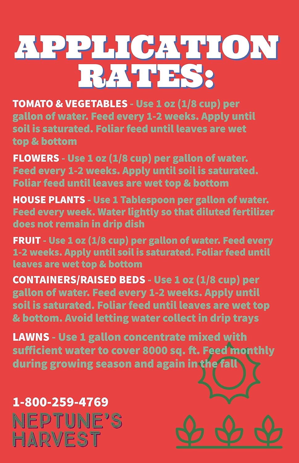 Neptunes Harvest  Tomato & Veg Formula Fertilizer- 142 oz
