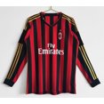 thumbnail image 1 of Retro Long Sleeve Jersey Red And Black Ac Milan Football Uniform, 1 of 2