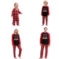 thumbnail image 5 of Matching Family Christmas Pajamas Plaid Long Pants Tops Vacation Pjs Sets Sleepwear Couple, 5 of 6