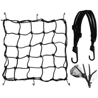Heavy Duty Bungee Straps with Hooks, Adjustable Cords, Flat Rubber