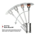 thumbnail image 7 of Nexgrill Sundara 92" Stainless Steel Outdoor Patio Heater, 48,000 BTUs, 2 Wheel Transport, Electronic Ignition, Easy Tank Access, Control Knob, Propane Heater for Porch, Garden, Backyard - 920-01001, 7 of 7