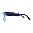 thumbnail image 4 of Boys Crushproof Flexible Rubber Horn Rim Blue Light Filter Computer Glasses Blue Navy, 4 of 4