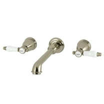 Kingston Brass KS7028BEX Essex Two-Handle Wall Mount Roman Tub Faucet, Brushed Nickel