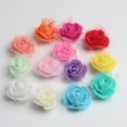 thumbnail image 3 of 50pcs Artificial Foam Mesh Rose Flower Heads For Wedding Crafts Decoration 4cm Multicolor, 3 of 8