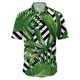 thumbnail image 1 of Camisas De Vestir Para Hombre La tendencia de la moda de verano es genial para combinar con camisas de manga corta estampadas en verde (White, XXL), 1 of 2