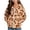 Coffee, variant on Lutiedan Leopard Zip up Hoodie for Girls Oversized Fleece Lined Warm Outerwear Lightweight Fall Winter Sweatshirt Size 4-12,Pink