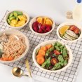 thumbnail image 3 of CSChome Party Serving Bowls Disposable Bowls Food Grade Eco-friendly Camping Dinnerware Kit, 3 of 6