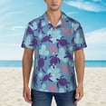thumbnail image 2 of Disketp Hawaiian Shirts For Men,Ornamental Turtles Print Mens Casual Short Sleeve Button Down Shirts Beach Shirt, 2 of 7