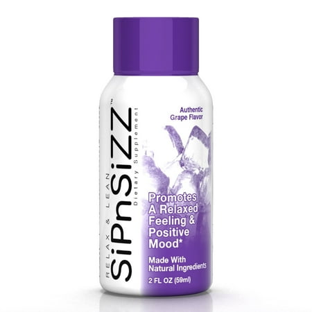 SiPnSiZZ - Extreme Relaxation Syrup (2oz) - Creates a Delicious, Purple Sizzurp Lean Drank - Best Pouring, Best Mixing, Stress Relief Authentic Grape (Best Legal Lean Syrup)