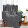 thumbnail image 2 of Unique Bargains 100% Cotton Cross Cable Knit Throw Blanket For Sofa Couch Bed Home Bedding,, 2 of 10