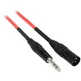 thumbnail image 3 of 8 Rockville RCXMB10-R Red 10' Male REAN XLR to 1/4'' TRS Balanced Cables, 3 of 3