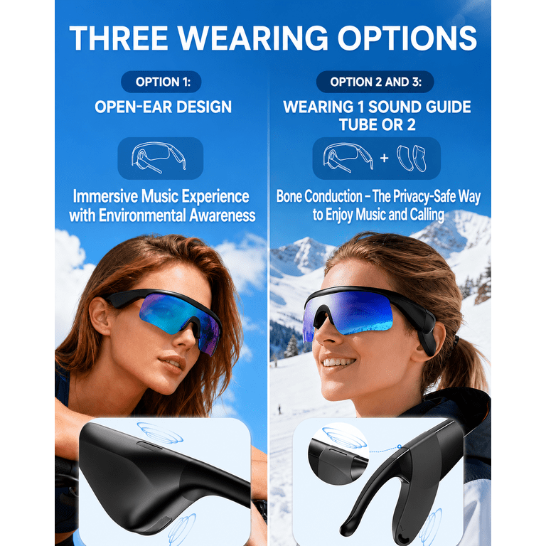 COSJM Bluetooth Smart Sunglasses with Open-Ear Audio photo 7