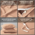thumbnail image 4 of Alazuria Duvet Cover Set Soft Prewashed Microfiber with zipper and 4 corner ties Pink color Twin size ( 90" x 68" ), 4 of 5