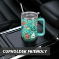 thumbnail image 7 of Christmas Gingerbread Man 40 Oz Tumbler with Handle Lid and Straw, Stainless Steel Double Walled Vacuum Insulated Cup, Cute Birthday Gifts Tumbler for Women Men Friends, 7 of 7