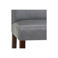 thumbnail image 4 of SIMPLIHOME Acadian Parson Dining Chair (Set of 2), Stone Grey Faux Leather and SOLID WOOD, Square, Upholstered, For the Dining Room, Contemporary Modern, 4 of 4