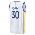 thumbnail image 3 of Youth Fanatics Stephen Curry White Golden State Warriors Fast Break Replica Player Jersey - Association Edition, 3 of 3