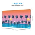 thumbnail image 3 of Kdxio Beach with Palm Trees Print Large Gaming Mouse Pad,Non-Slip Base,Water Resist Keyboard Pad for Gamer,Office & Home,29.5 x 15.8 in, 3 of 9