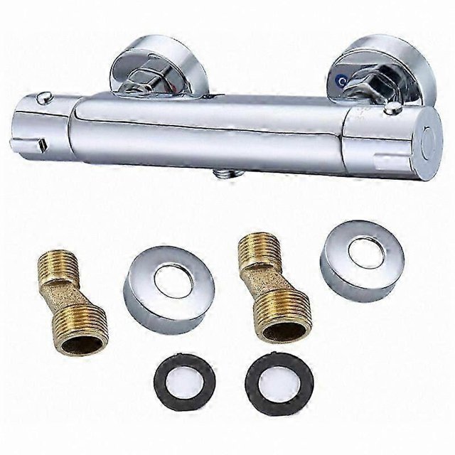 Thermostatic Shower Faucet with SafeStop at 100°F, Polished Chrome Finish for Luxury Bathroom Safety Solution