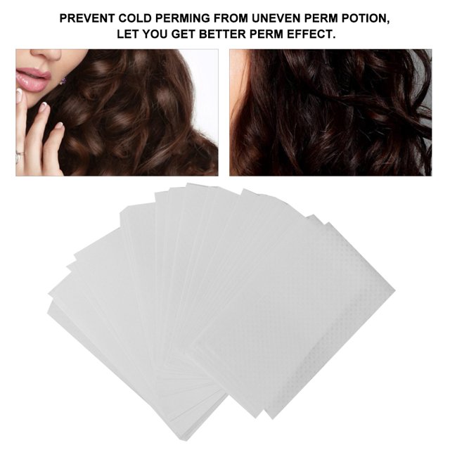 Hair Color End Wraps, 500Pcs Professional Disposable Salon Hair Perm Paper Hair Curling Paper Hairdressing