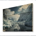 thumbnail image 2 of Designart "The Majestic Glacial Landscape" Landscapes Print on Natural Pine Wood, 2 of 5