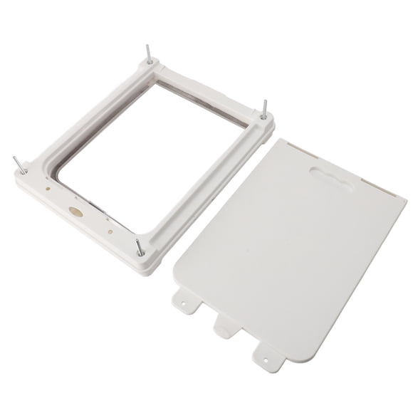 Cat Flap Door, 2 Way Weatherproof Pet Door, Noiseless Cat Dog Door Ffor Interior Exterior Doors, Flap Dog Door Cat Door for Pet Crate Enclosure, Easy to Install