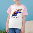 thumbnail image 3 of RXIRUCGD 2025 Vêtements d'Été pour Enfants Tout-Petits Garçons Filles Mode Mignon Col Rond Imprimé Manches Courtes Haut, 3 of 7