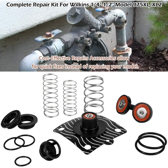 1/4"-1/2" Backflow Prevention Repair Kit for Zurn Wilkins Model 975XL And 975XL2