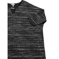 thumbnail image 2 of Womens Black Silver Sparkle Embellished Neckline Shirt T-Shirt Top Blouse L, 2 of 2