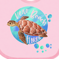thumbnail image 4 of Inktastic Vero Beach, Florida Swimming Sea Turtle with Bubbles Boys or Girls Baby Bib, 4 of 4