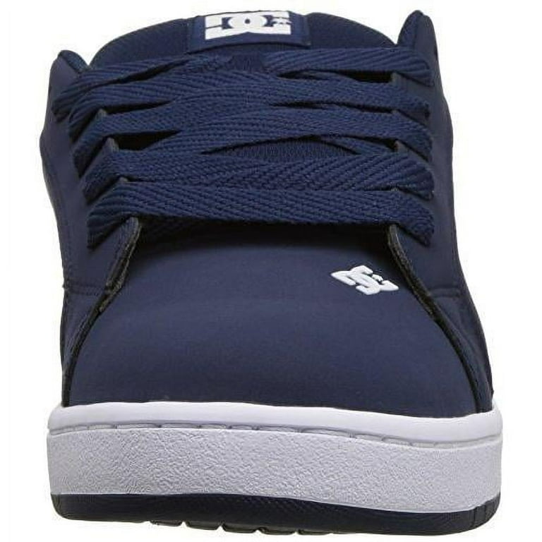 Dc Court Graffik Skateboarding Shoe 10M Navy White Walmart