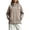 Khaki, variant on Zivyakyro Zip Up Windbreaker Jacket Women Long Sleeve Windproof Fall Hiking Coats for Women Solid Hooded Casual Loose Outerwear Red M